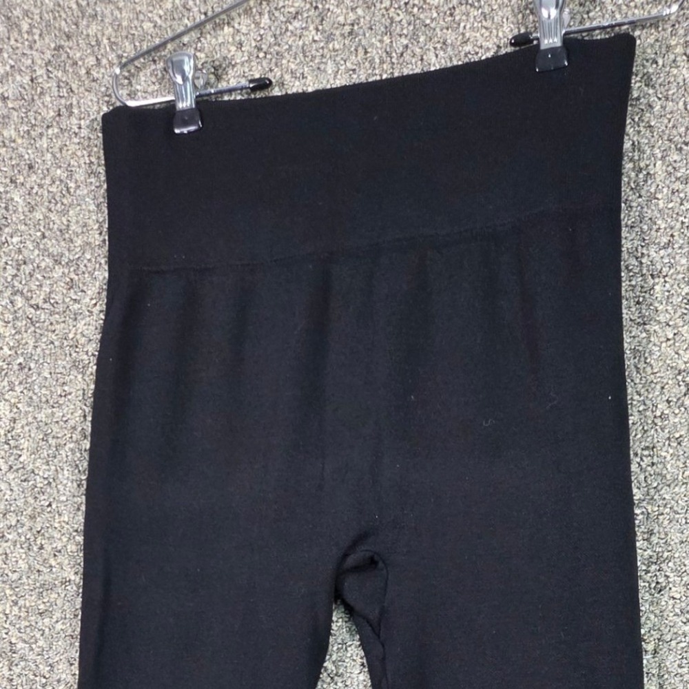 Unbranded Seamless Leggings Womens Size M Black High Waisted Activewear - Picture 3 of 5